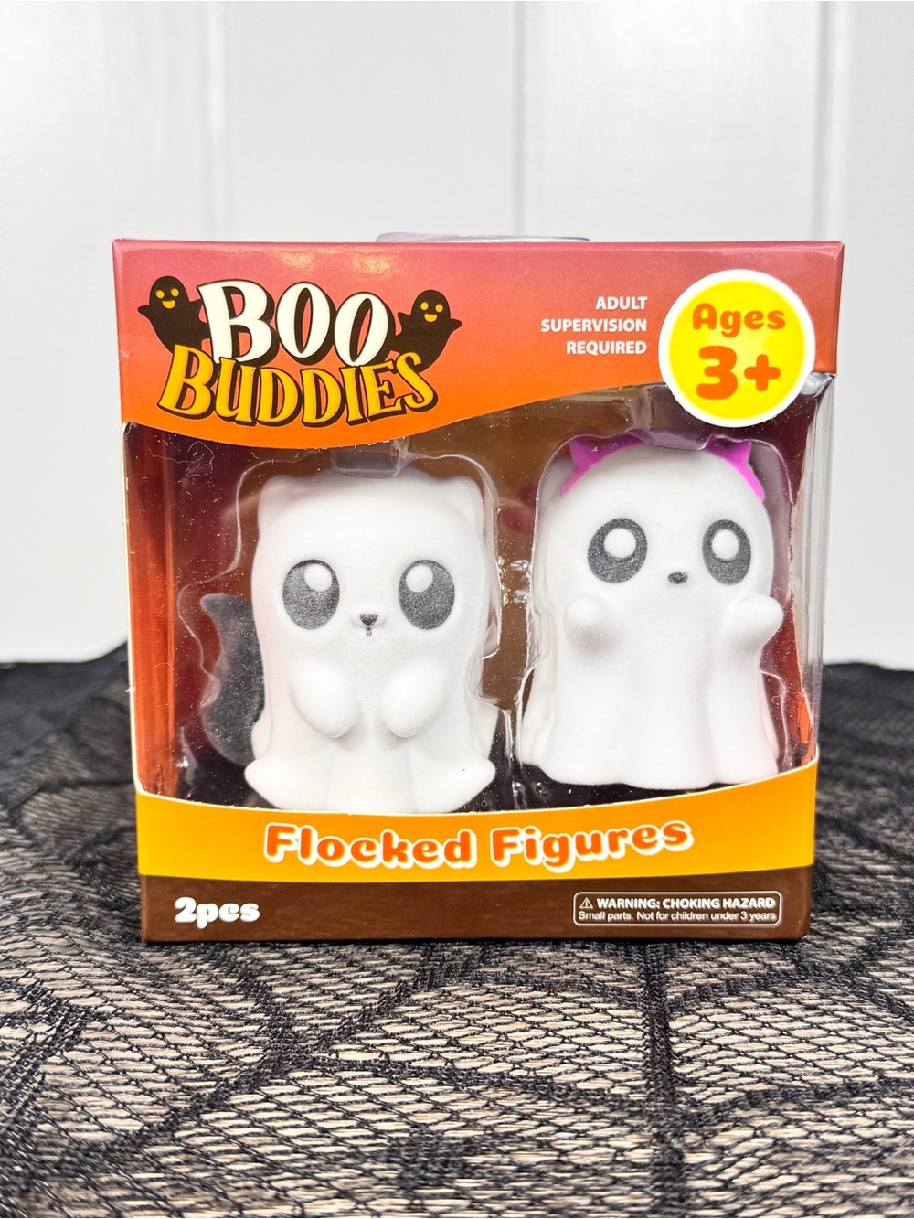 NEW Boo Buddies Ghost Halloween Flocked Figures